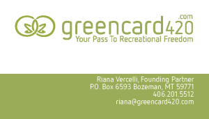 Greencard420 Bozeman-Business-card-design