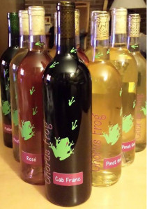 Wine label design and illustration