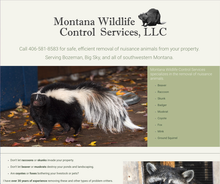 Website-Design-for-Local-Bozeman-Wildlife-Company