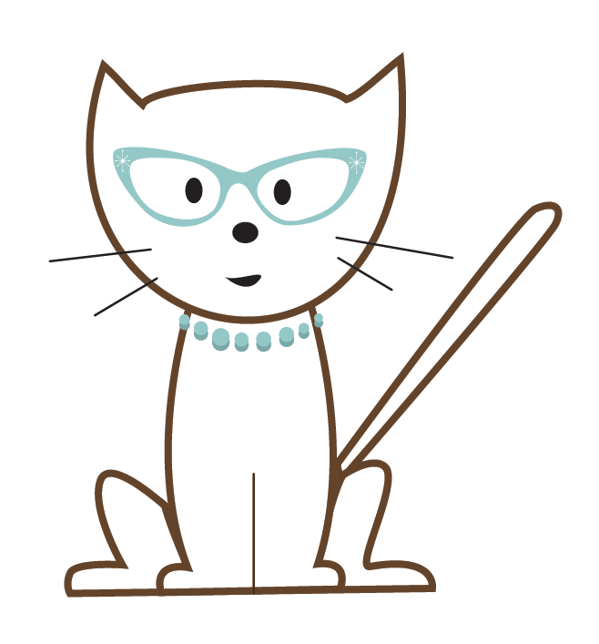 stylized cat illustration