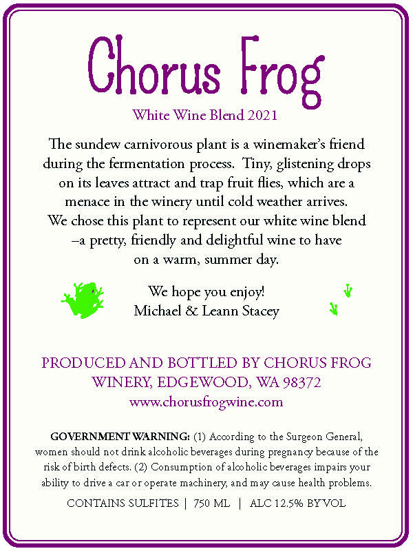 Chorus Frog Wine Labels