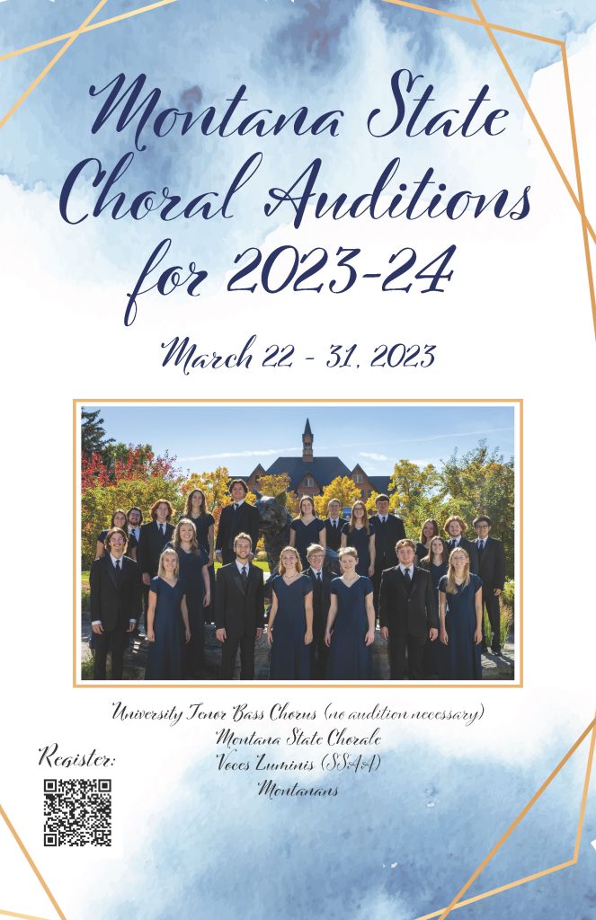 choral audition recruiting poster
